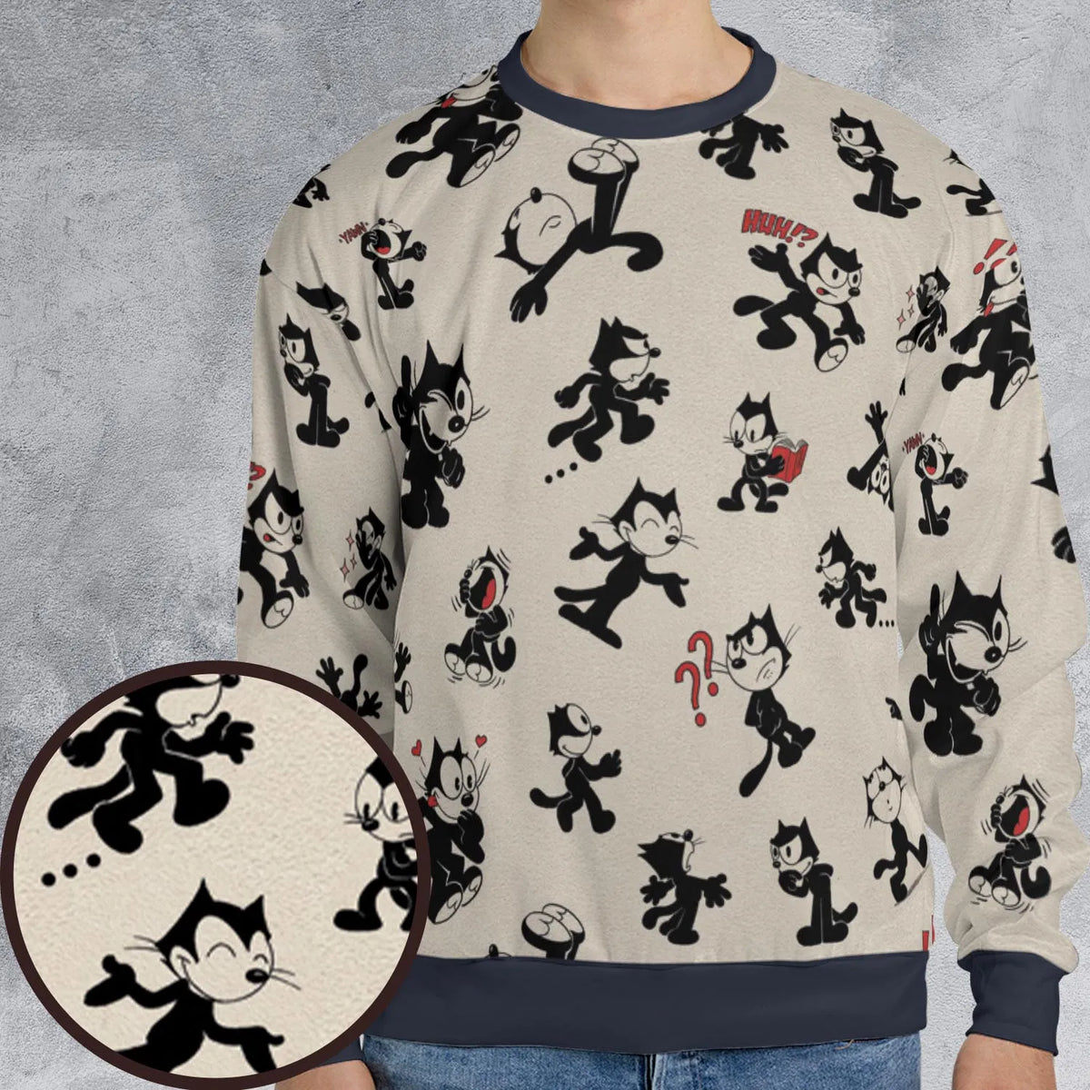 Felix The Cat All-over Print Sweatshirt