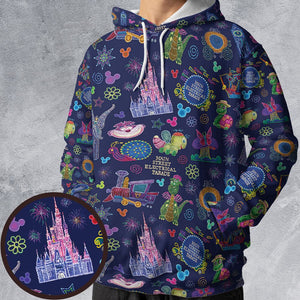 All-over Print Hoodie - R3NWZRQG -  - 1