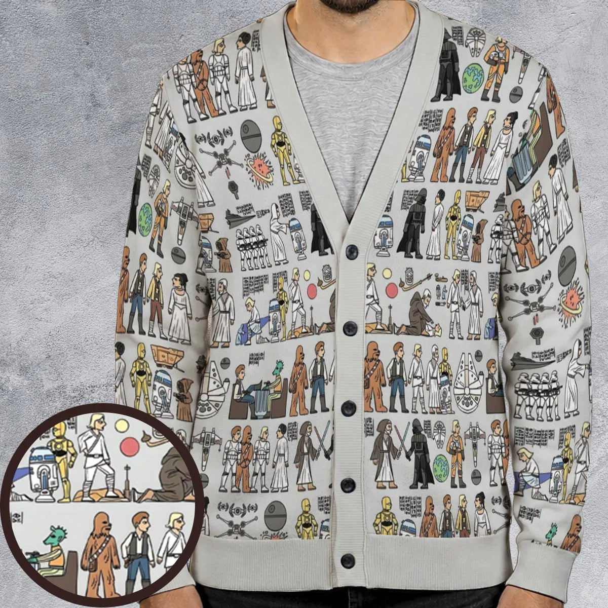 Egyptian Galaxy Wars Cardigan