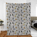 Cat the Gamer Pattern Fleece Blanket