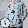 The Six Million Dollar Man and the Bionic Woman All-over Print Hoodie