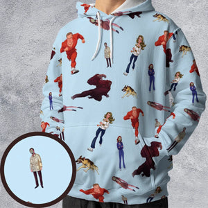 The Six Million Dollar Man and the Bionic Woman All-over Print Hoodie