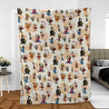 Nostalgia Underdog Characters Fleece Blanket