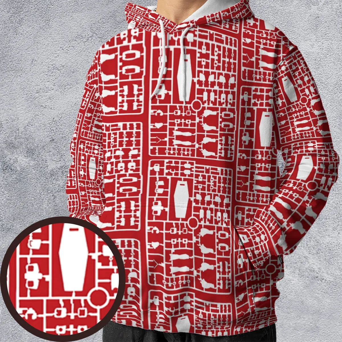 Gundam Runner All-over Print Hoodie