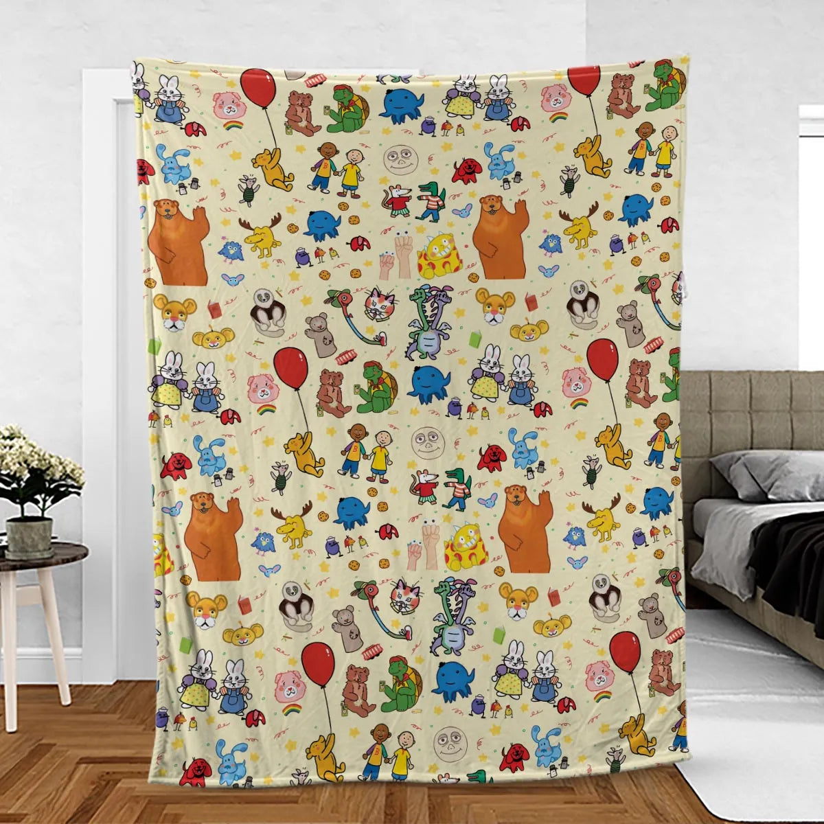Nostalgia Train Fleece Blanket
