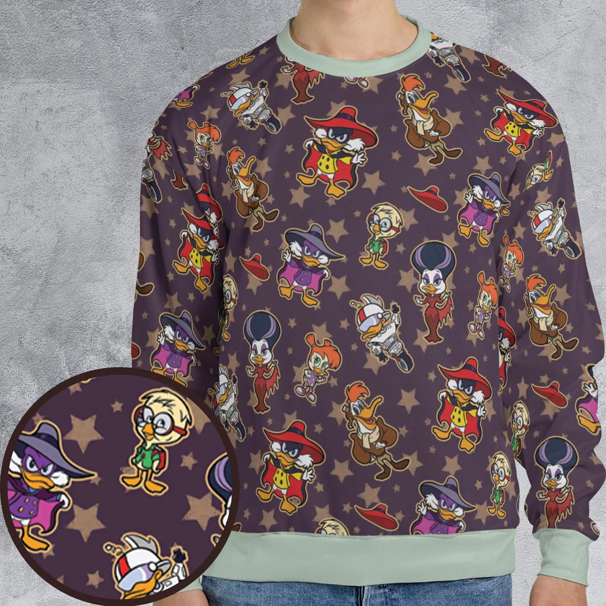 Duck Power Darkwing Duck All-over Print Sweatshirt