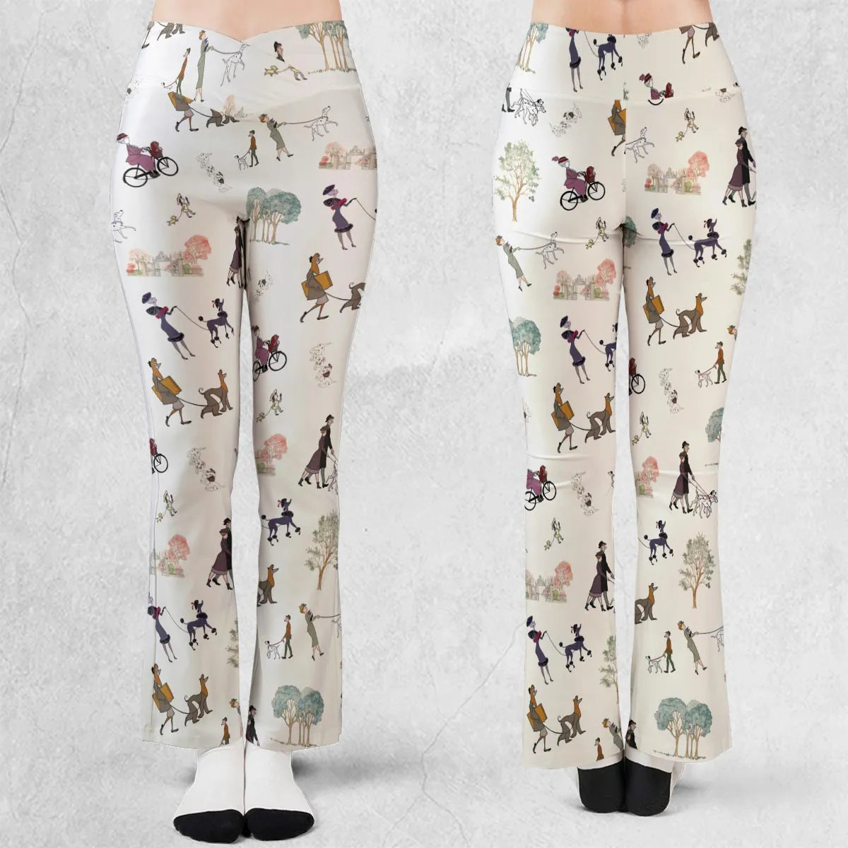 Dog Walking Look Alikes 101 Dalmations Flare Leggings
