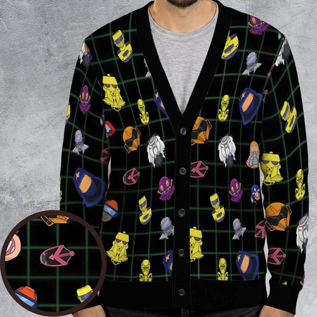 Retro 80s M.A.S.K Cartoon Cardigan