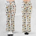 The Adventures of Rocky and Bullwinkle and Friends Characters Pattern Flare Leggings