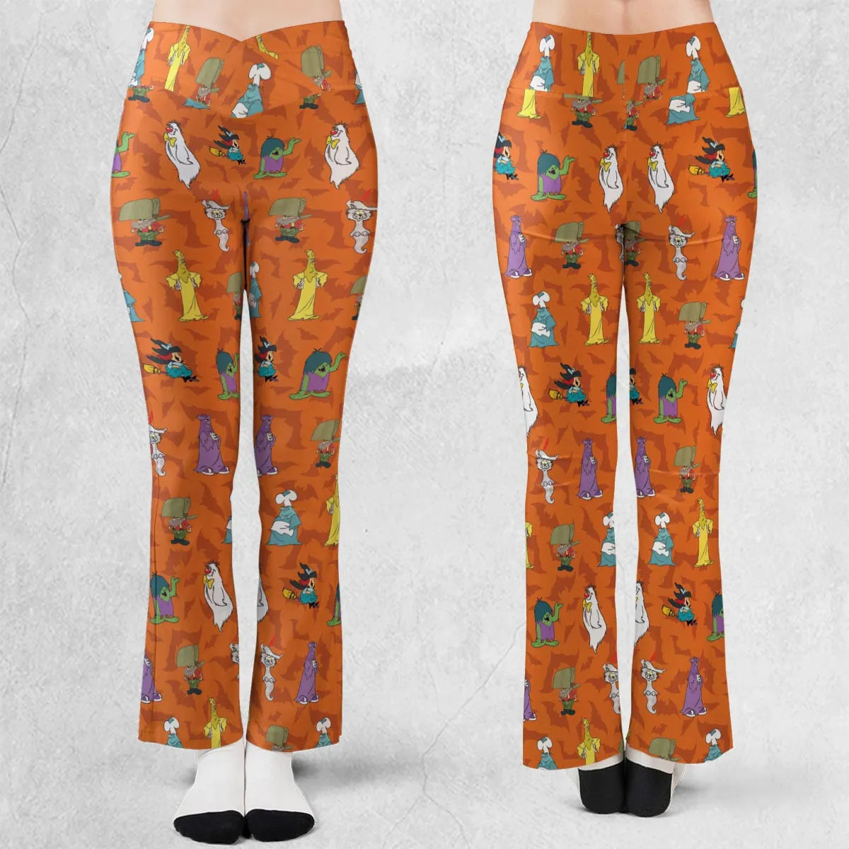 Happy Halloween From Hanna Barbera Flare Leggings