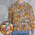 Purr-fect Garfield All-over Print Sweatshirt