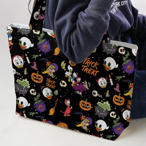 Huey, Dewey and Louie Duck Halloween Large Tote Bag