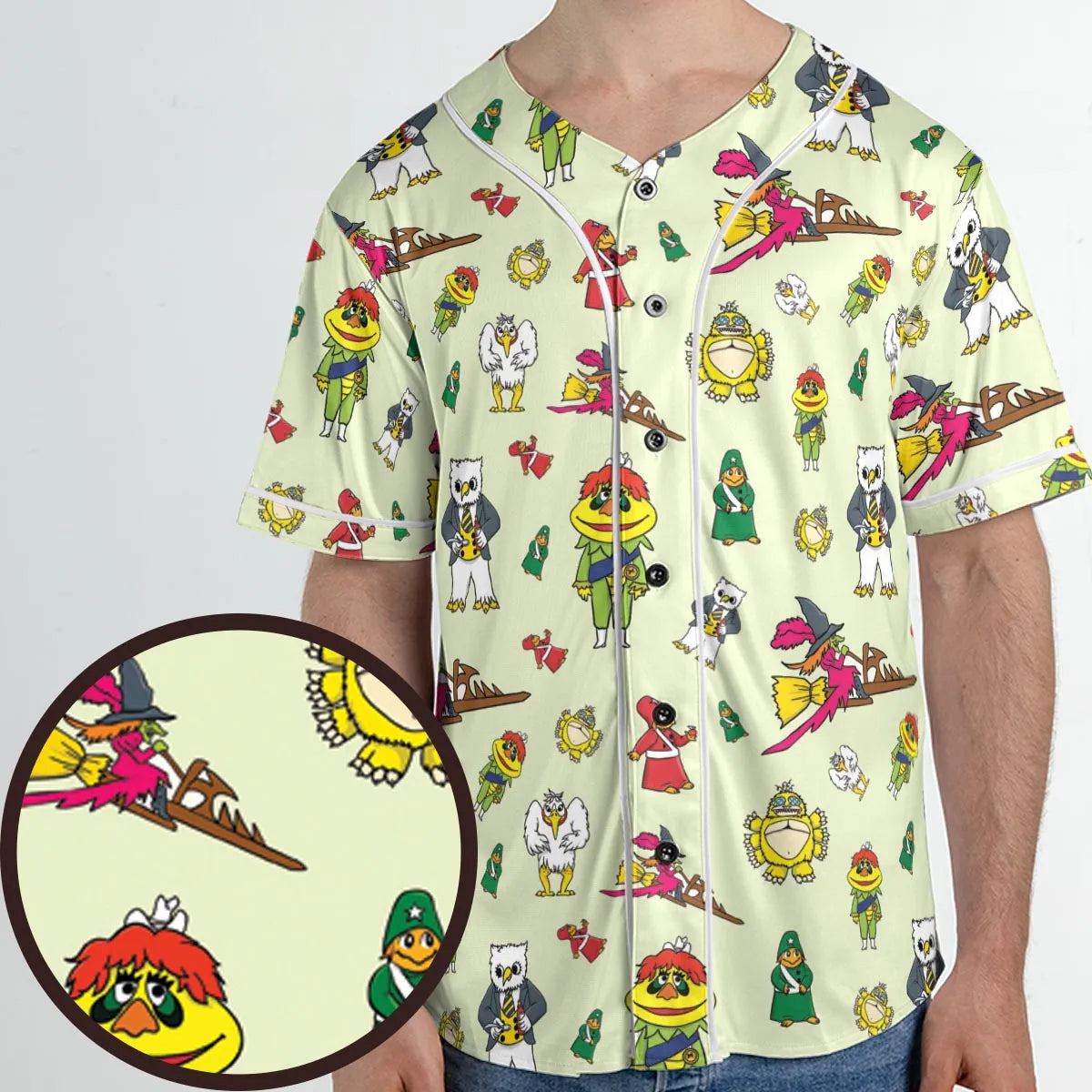 H.R. Pufnstuf Characters Sid and Marty Unisex Baseball Jersey