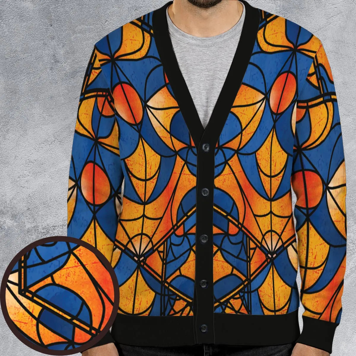 Stained Glass Star Trek Cardigan