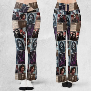 Scream Ghostface Horror Movie Halloween Flare Leggings
