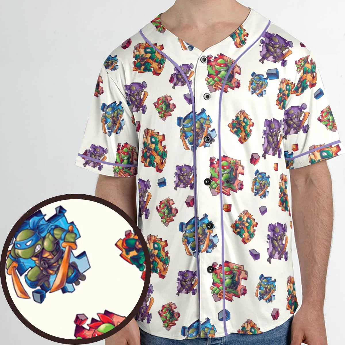 TMNT Break The Wall Unisex Baseball Jersey