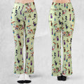 70s Witches Cartoon Characters Flare Leggings