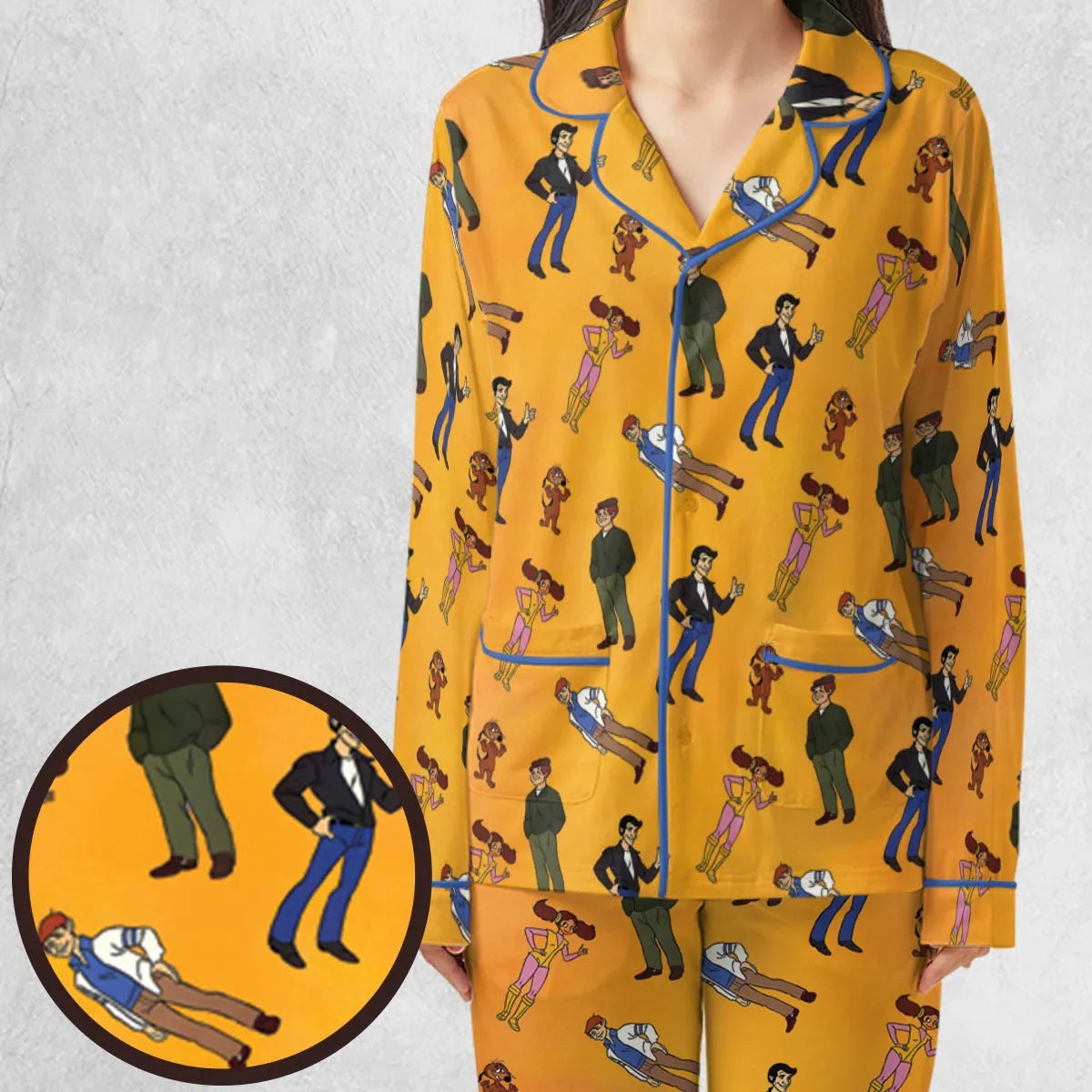 The Fonz and the Happy Days Gang Pajamas Set