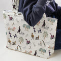 Dog Walking Look Alikes 101 Dalmations Large Tote Bag