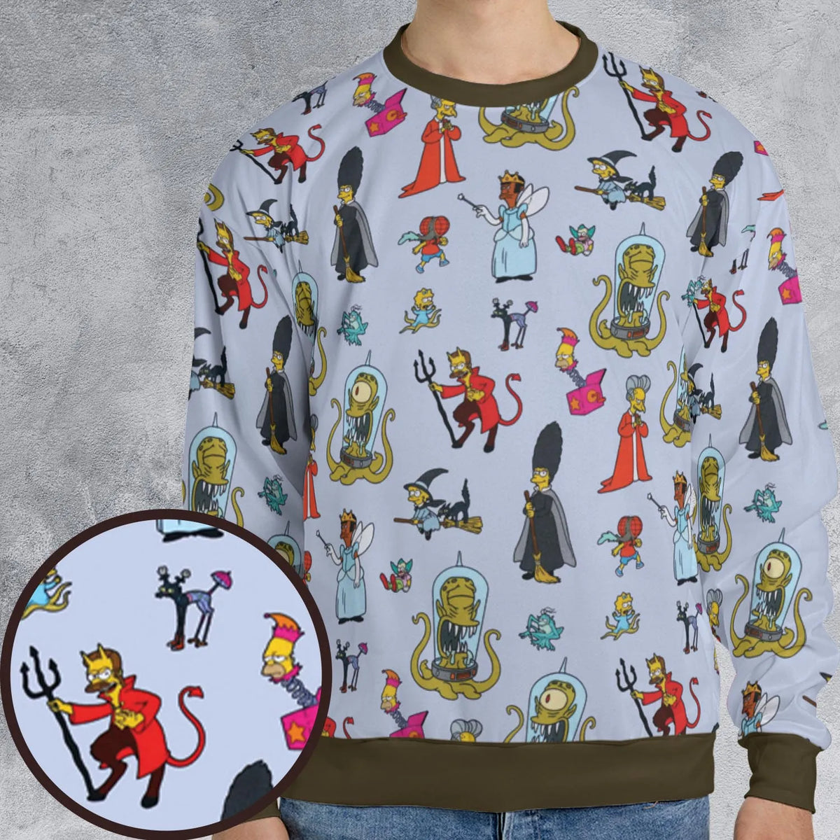Halloween Costume The Simpsons All-over Print Sweatshirt