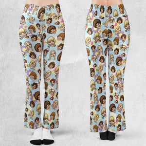 Retro TV The Brady Bunch Characters Flare Leggings