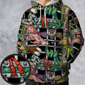 Castle Grayskull Dungeon He-man And The Masters Of The Universe All-over Print Hoodie