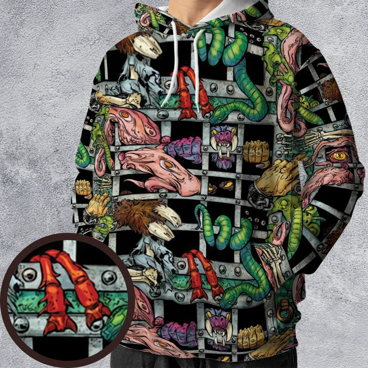 Castle Grayskull Dungeon He-man And The Masters Of The Universe All-over Print Hoodie