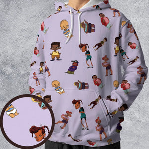 Bebe's Kids Characters All-over Print Hoodie
