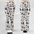 Cult Horror Characters Cryptkeeper Beetlejuice Chucky Fears of a clown Flare Leggings