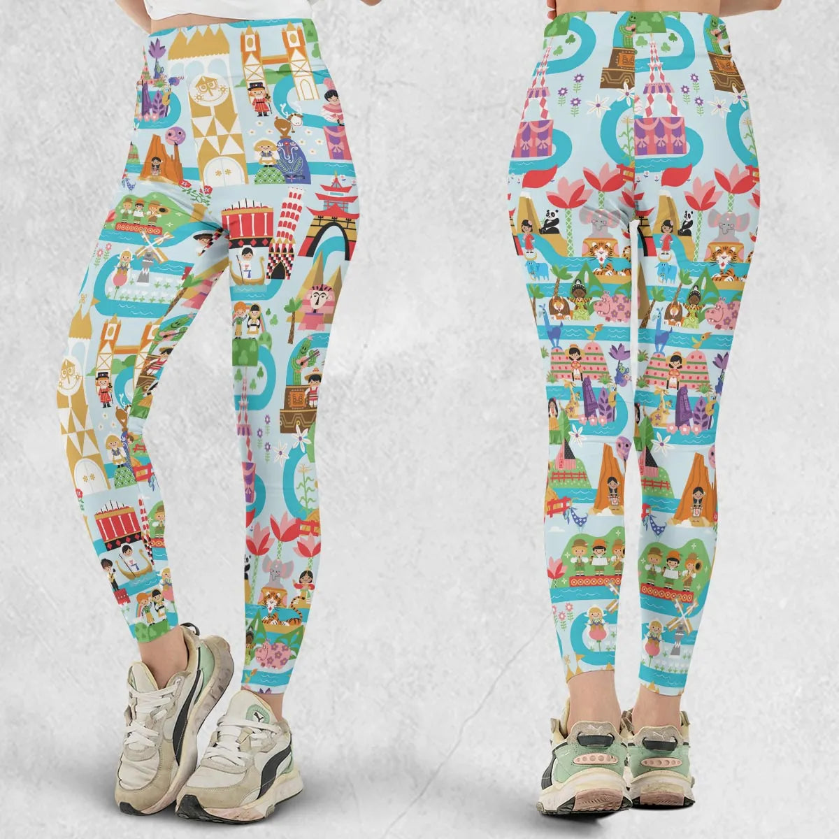 It's Small World Map Legging