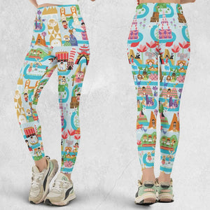 It's Small World Map Legging