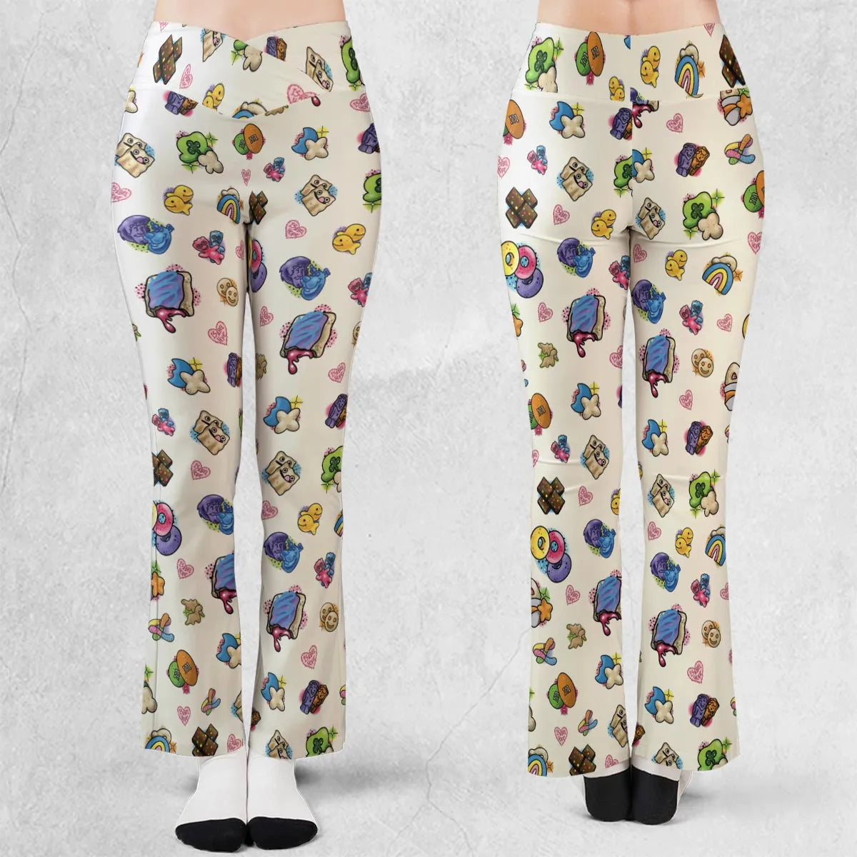 Nostalgic Candy From Your Childhood Flare Leggings