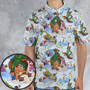 Robin Hood Characters Pattern AOP Men/Women Polo Shirt