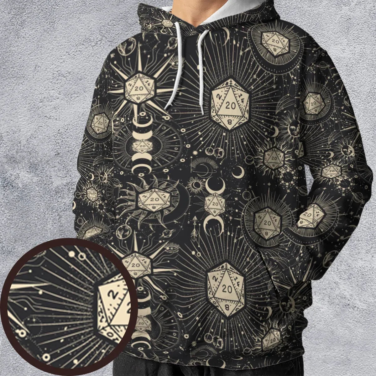 Diceyverse Dice RPG DND All-over Print Hoodie