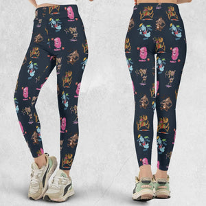 Funny Cereal Monsters Universal Monsters Legging