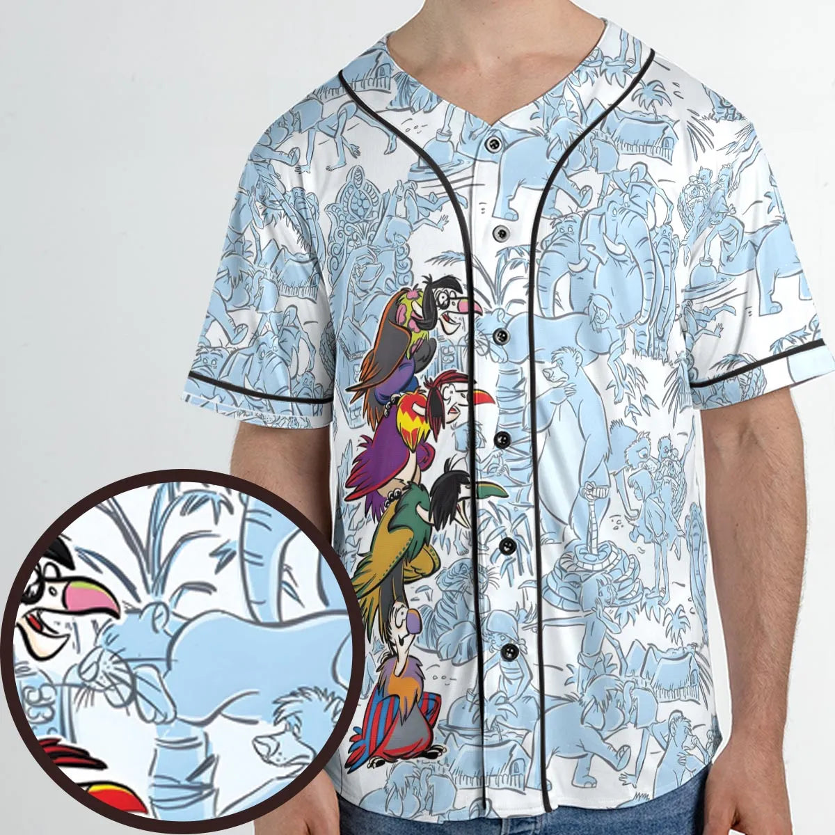 The Vultures The Jungle Book Unisex Baseball Jersey
