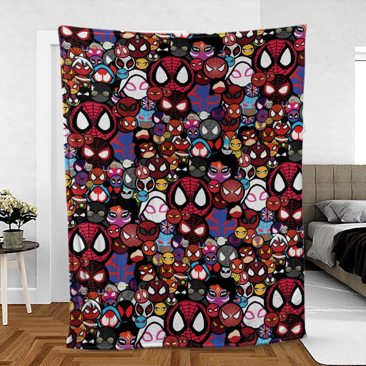 Spide-Mania Spider-Verse Fleece Blanket
