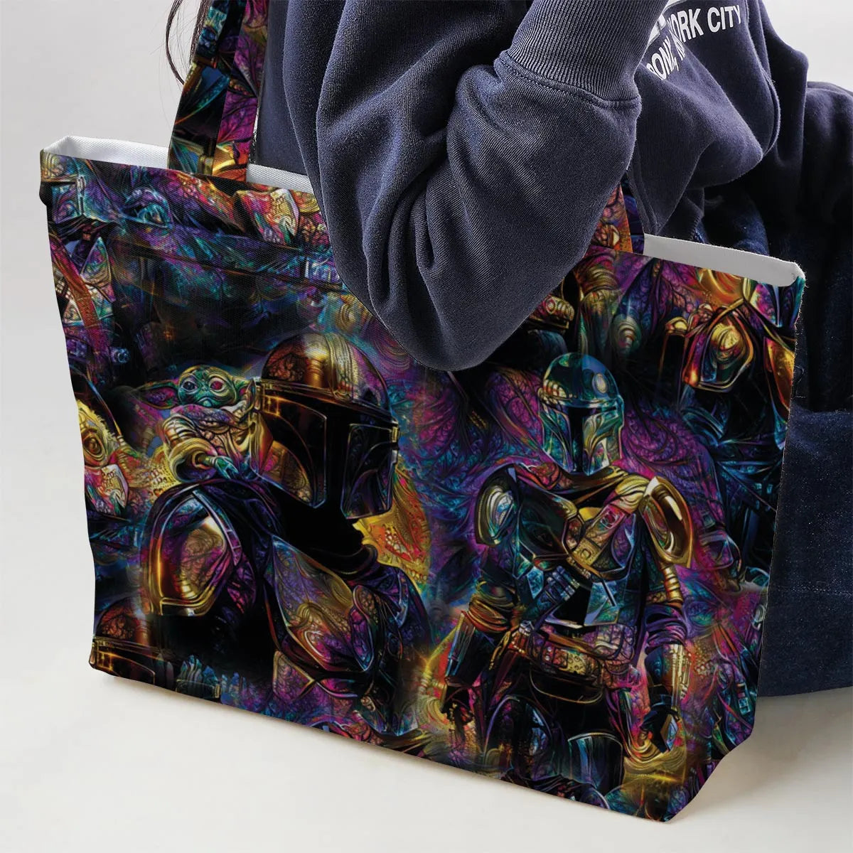 The Guardian Mandalorian Large Tote Bag