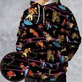 Saturday Supercade Characters All-over Print Hoodie