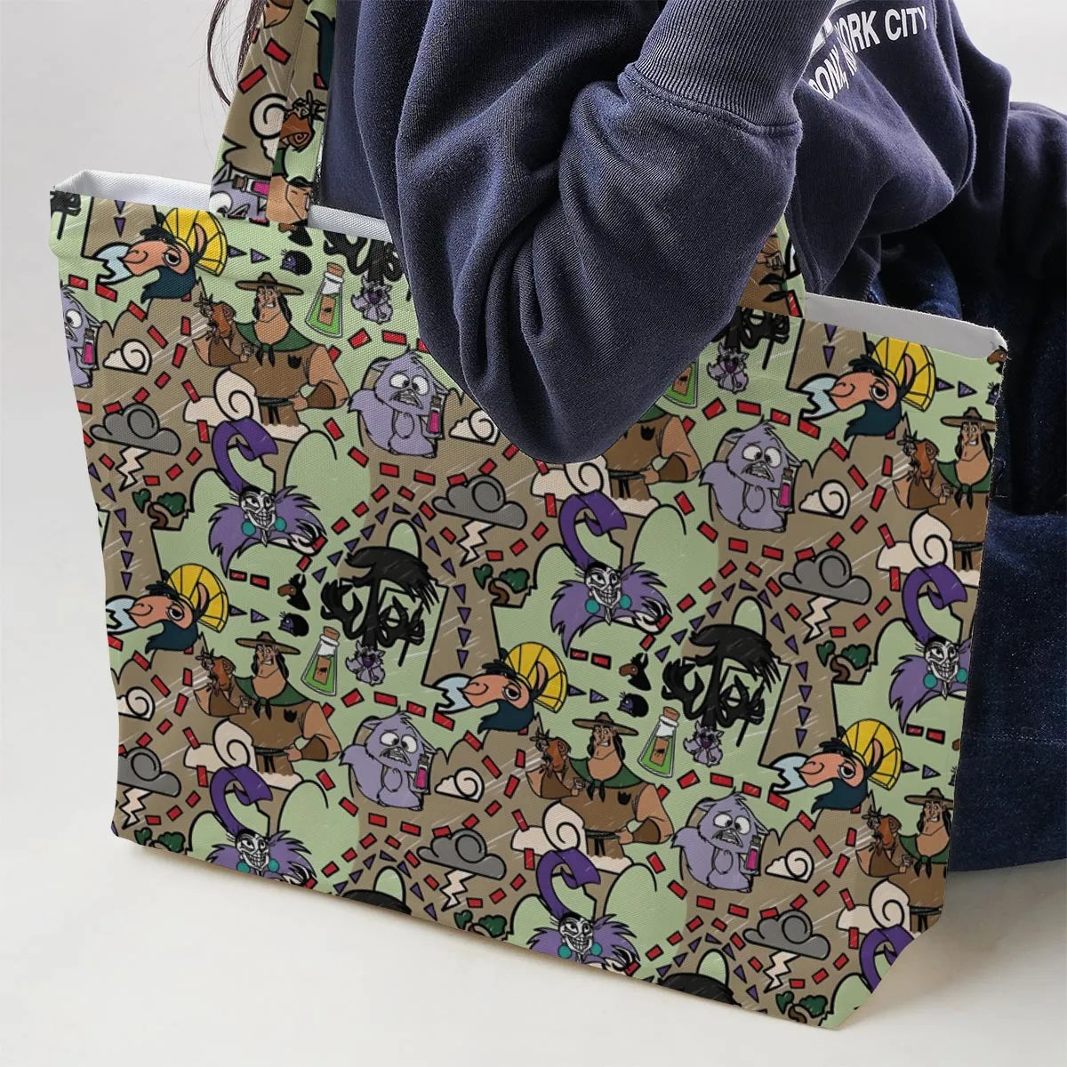 Groove Map The Emperor's New Groove Large Tote Bag