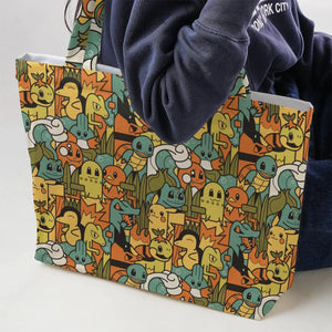 Power Starter Colors Pokemon Large Tote Bag
