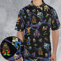 TMNT Universal Monsters And Sewer Slasher Toys AOP Men/Women Polo Shirt