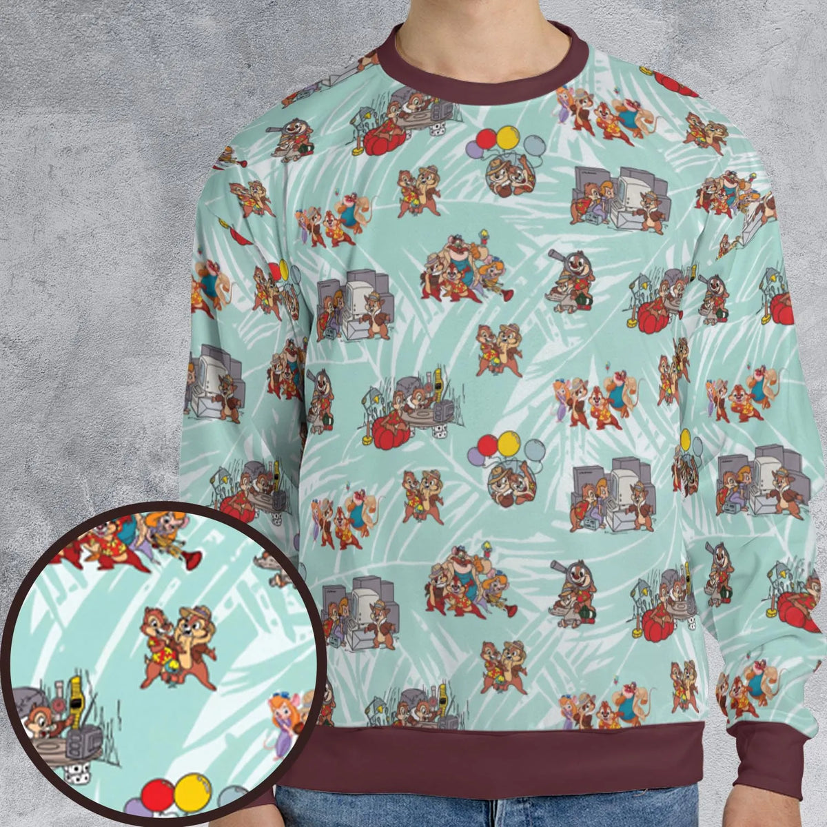 Rescue Team Chip 'n Dale Rescue Rangers All-over Print Sweatshirt