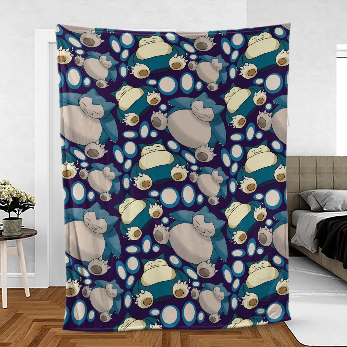 Snorlax Pokemon Fleece Blanket