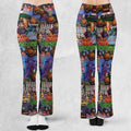 Goosebumps Pattern Flare Leggings