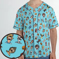 Many Faces of Bob's Burger Unisex Baseball Jersey