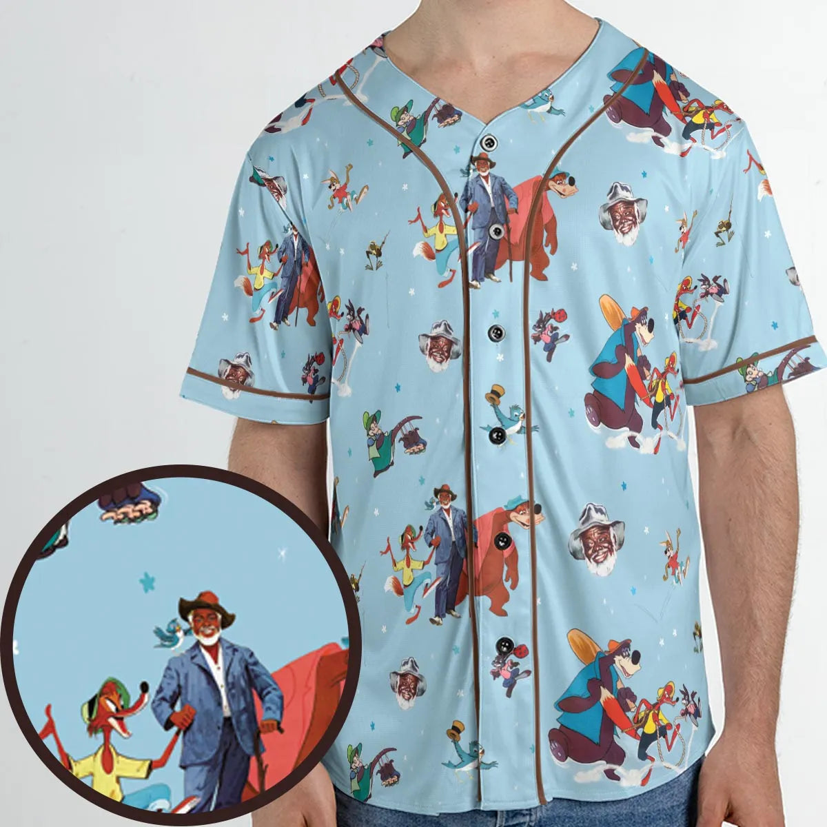 Song of The South Characters Unisex Baseball Jersey
