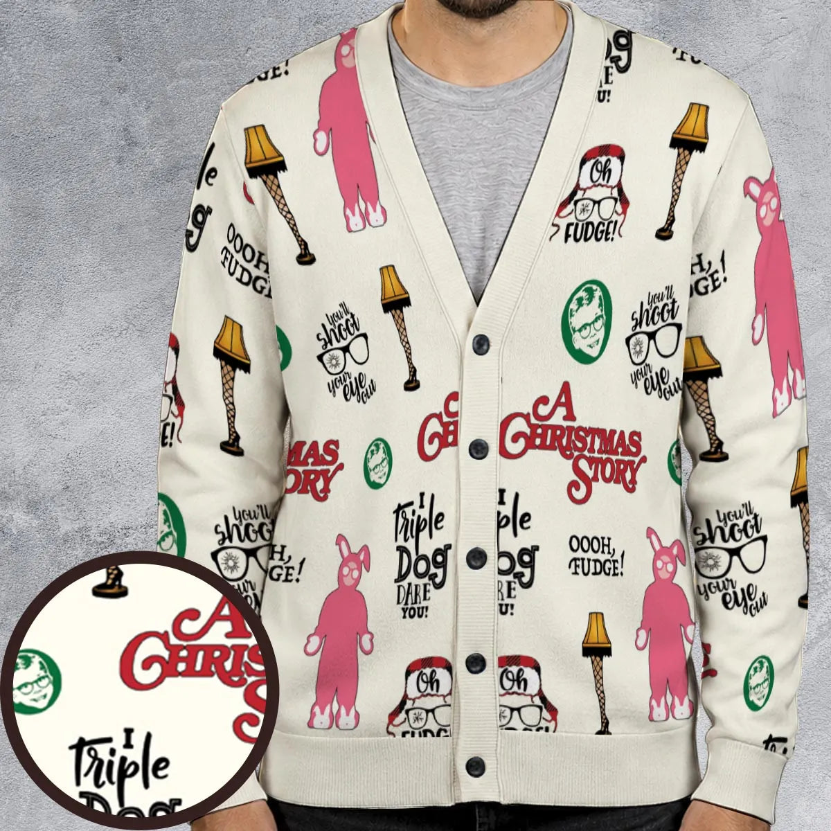 A Christmas Story Pattern Cardigan