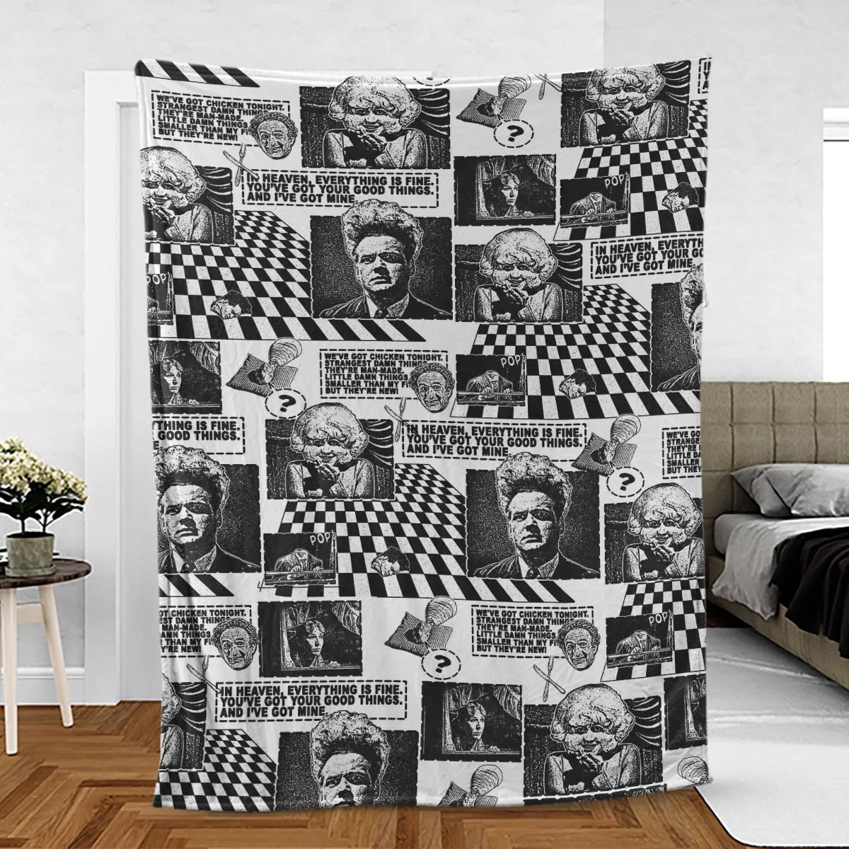 Surreal Disturbing Atmospheric A nightmare Eraserhead Fleece Blanket