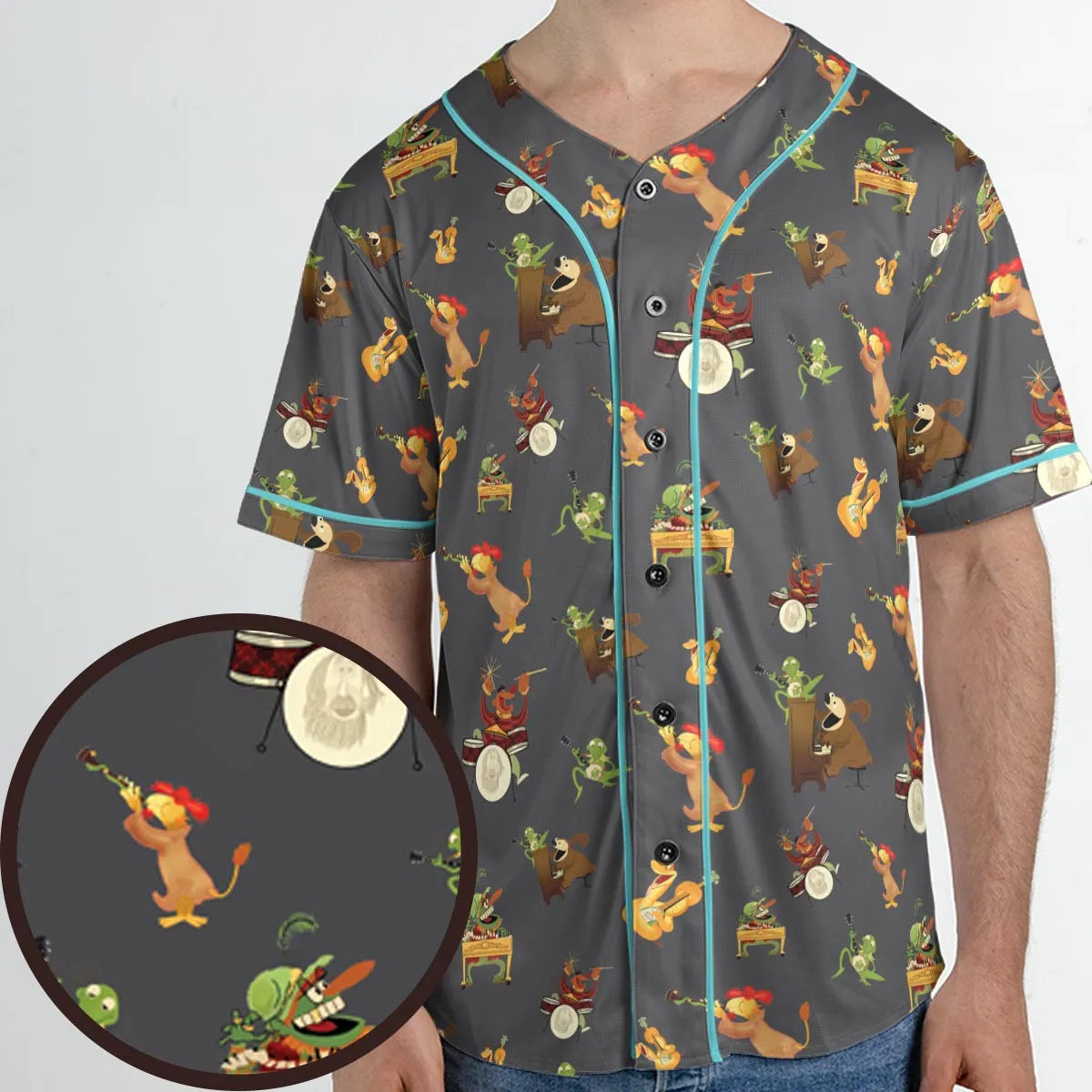 River Bottom Dr. Teeth and the Electric Mayhem Unisex Baseball Jersey